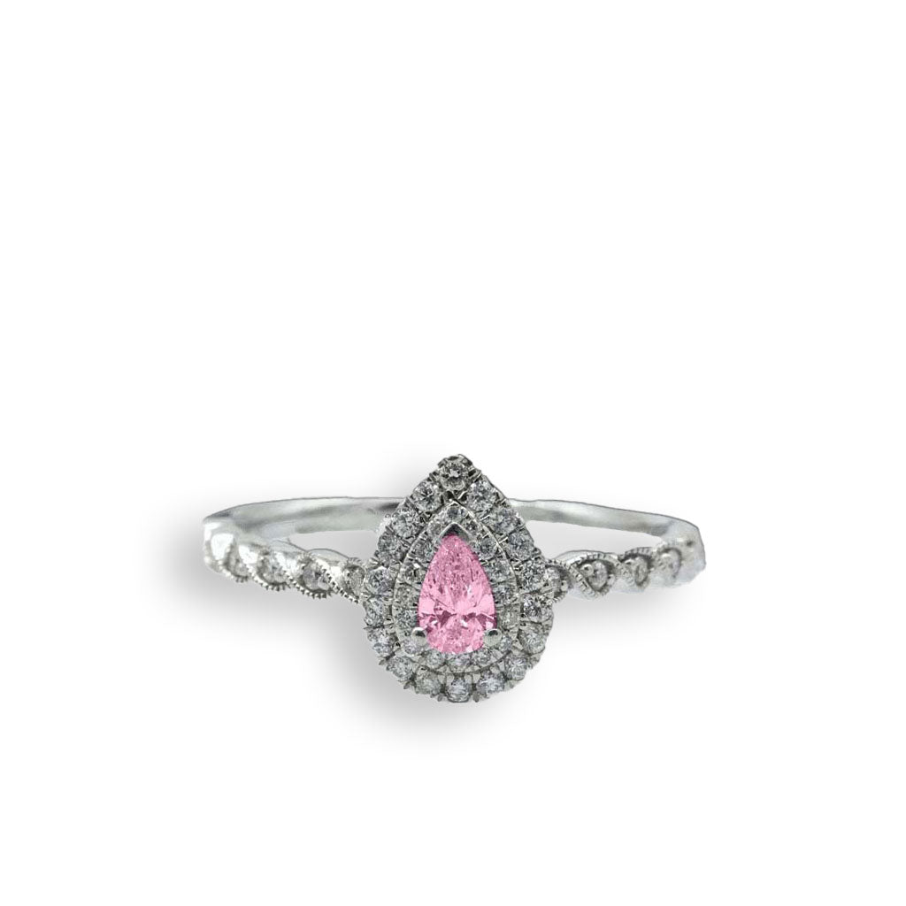 OPULENCE LA LARME ROSE SOLITAIRE RING